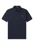 Рубашка поло с вышивкой Fred Perry, синий - фото