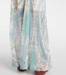 Сияющее платье макси с бисерным узором пейсли Zimmermann, Turquoise Paisley - фото 6