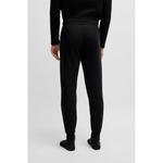 Пижамные штаны из вафельного хлопка BOSS, черный - фото 4