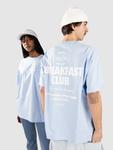 Футболка Another Cotton Lab Breakfast Club T-Shirt, sky blue - фото