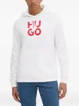 Худи с логотипом Hugo, белый - фото