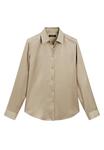 Блуза Massimo Dutti FLOWING SATIN LONG SLEEVE, Beige - фото 6