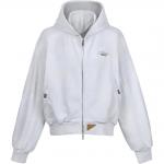 C2H4 Свитшот мужской белый хизер грей - фото