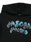 Худи с логотипом Msgm Kids, черный - фото 3
