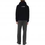 Брендовая худи с молнией Burberry, угольный - фото 4