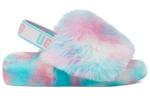 Тапочки fluff yeah slide 'blue pink' Ugg, синий - фото 3
