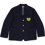 Блейзер с вышитым логотипом HUMAN MADE, белый - фото 3