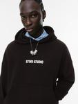 Толстовка Pull&Bear STWD STUDIO, черный - фото 7