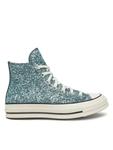 Кроссовки Converse Bambas Chuck 70 Glitter Hi A10097C 486, синий - фото