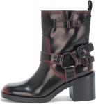 Женские модные ботинки DKNY Nolan Harness, Black/Wine - фото 2