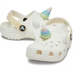 Сабо Crocs Classic IAM Rainbow Unicorn, бежевый - фото 4
