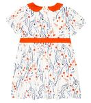 Хлопковое платье с принтом единорога Mini Rodini, белый - фото 4