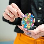 Карманное зеркало, Wzory Łowickie, Черный Folkstar - фото 3