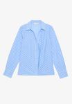 Блуза Anna Field Button-down blouse, Blue/White/White - фото 4