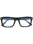 Очки в квадратной оправе TOM FORD Eyewear, черный - фото