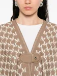 Кейп с монограммой MAX MARA, коричневый - фото 4