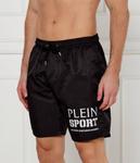 Шорты мужские Plein Sport пляжные с логотипом, черный - фото