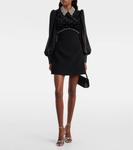 Кристальная мини-юбка Rebecca Vallance, Black - фото 2