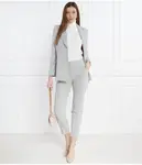 Элегантный жакет Regular fit Liu Jo, серый - фото 2