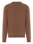 Свитер с круглым вырезом от Roberto Collina, коричневый - фото 2