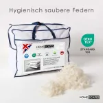 Летнее одеяло HOMESCAPES - утиные перья и пух, класс теплоты 2, 155 x 220 см Homescapes - фото 3