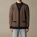 Кардиган Gucci Stripe Wool Knitting Cardigan Brown - фото 3