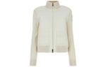 Knitted-panel Padded Jacket Moncler, бежевый - фото 3