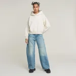 Худи G-Star Embossed Oversized, белый - фото 4