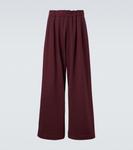 Спортивные брюки из хлопкового джерси Dries Van Noten, бордовый - фото