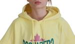 Желтый логотип с принтом хлопка с капюшоном свитер Dsquared2 - фото 5