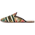 Тапочки женские Dior с закрытым носком, разноцветный - фото