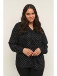 Блузка KAFFE curve, цвет black/white dot - фото 2