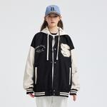 Бейсбольная куртка унисекс Crayon Shinchan, цвет Black [with hat] - фото 77