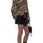 Клетчатая рубашка R13, кремовый - фото 5