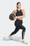 Леггинсы Techfit 3 полоски 7/8 Adidas, черный - фото 3