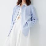 ELLE Рубашка Women's Blue Lapel - фото 7