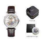 Hamilton Часы Jazzmaster Open Heart Auto H32565555, Silver Gray Watch Dial with Dark Brown Strap - фото 12