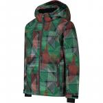 Детская куртка с капюшоном на кнопках Cmp, цвет deep mint-alpine-tango - фото 3