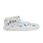 Ботинки No-Comply x Daniel Johnston x Half Cab Vans, белый - фото