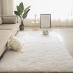Xinglianxin Ковер 200х300 см для спальни в скандинавском стиле, белый, с длинным ворсом, плюшевый - фото 2