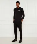 Лонгслив slim fit Ea7, черный - фото 2