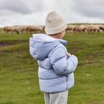 Детская пуховая куртка Levis, фиолетовое впечатление - фото 4