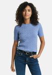 Футболка GANT STRETCH CABLE KNIT , Clear Sky/Blue - фото