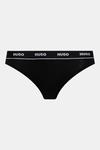 Хлопковые стринги 3 шт Hugo, черный - фото 3