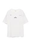 Футболка PULL&BEAR Print T-shirt, White - фото 6