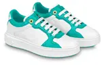 Кроссовки time out sneakers 'white and teal monogram' Louis Vuitton, белый - фото 2