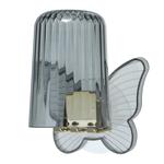 1 комплект симпатичного настенного держателя для зубных щеток с чашкой для ванных комнат 4,33 x 3,35 дюйма Unique Bargains, серый - фото