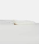 Полосатое хлопковое одеяло Burberry, White - фото 4