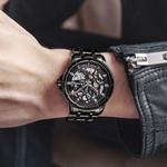 Мужские часы Starking с автоматическим механическим механизмом, синий циферблат, модель AM0271SL77 - фото 7