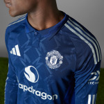 Аутентичная Выездная майка Manchester United 24/25 с длинным рукавом Adidas, цвет Night Indigo - фото 8